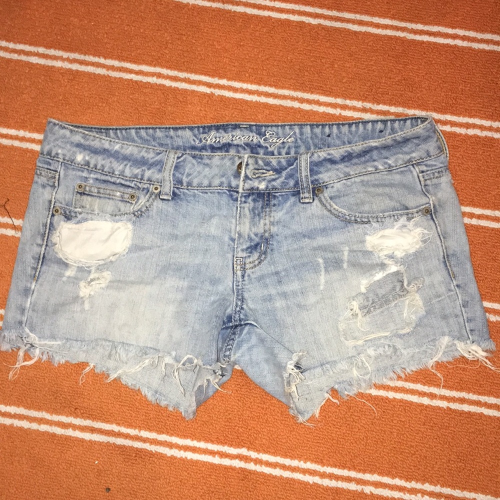 Blue jean shorts